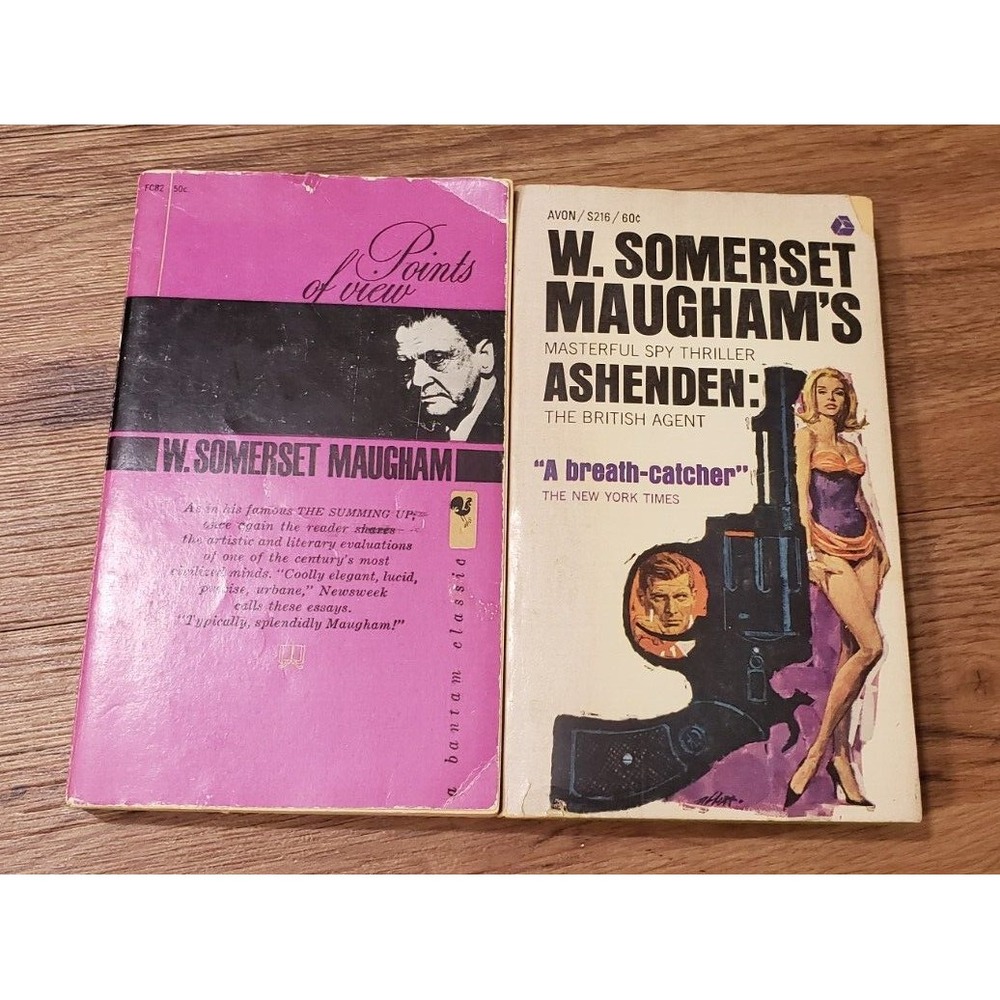 W. Somerset Maugham: Points of View & Ashenden: The British Agent PB Good VTG